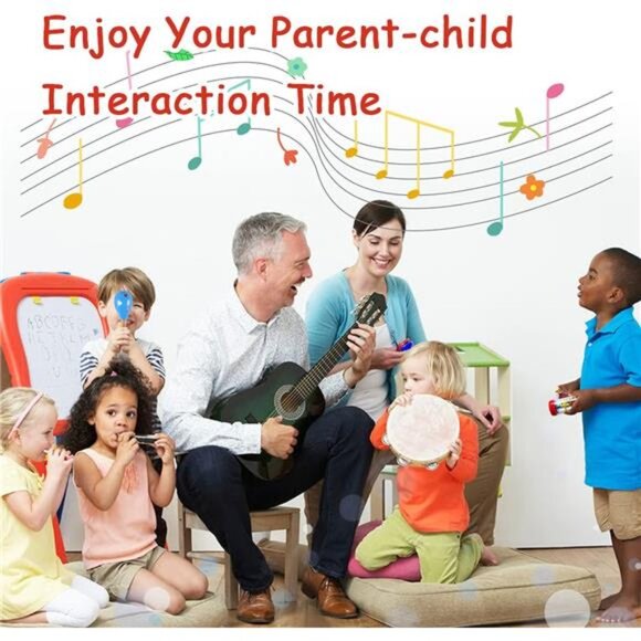 Toddler Musical Instruments,Wooden Percussion Instruments Toy for Kids Baby - Picture 5 of 7